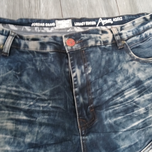 JORDAN CRAIG LEGACY EDITION AARON DISTRESSED STRETCH DENIM JEANS 42/32 7 POCKETS - Picture 4 of 9